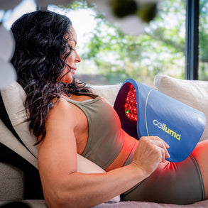 Woman Using Celluma Device