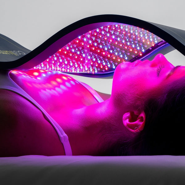 Woman using the new Celluma PRO PLUS