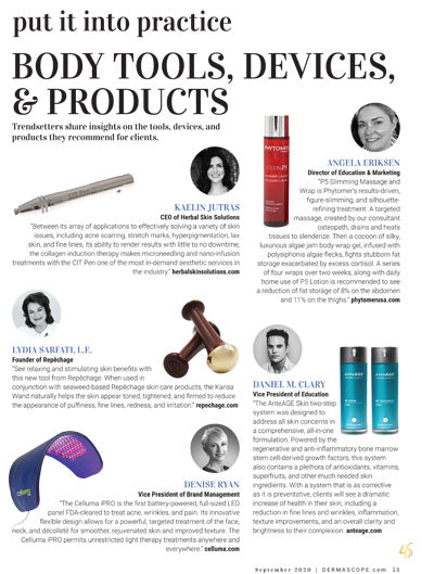 Body tools, devices and products